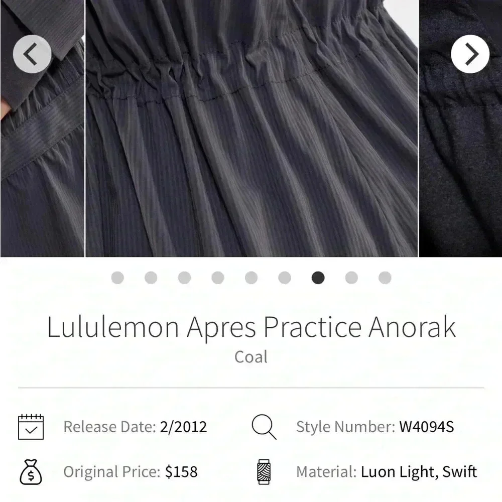Lululemon apres practice anorak
